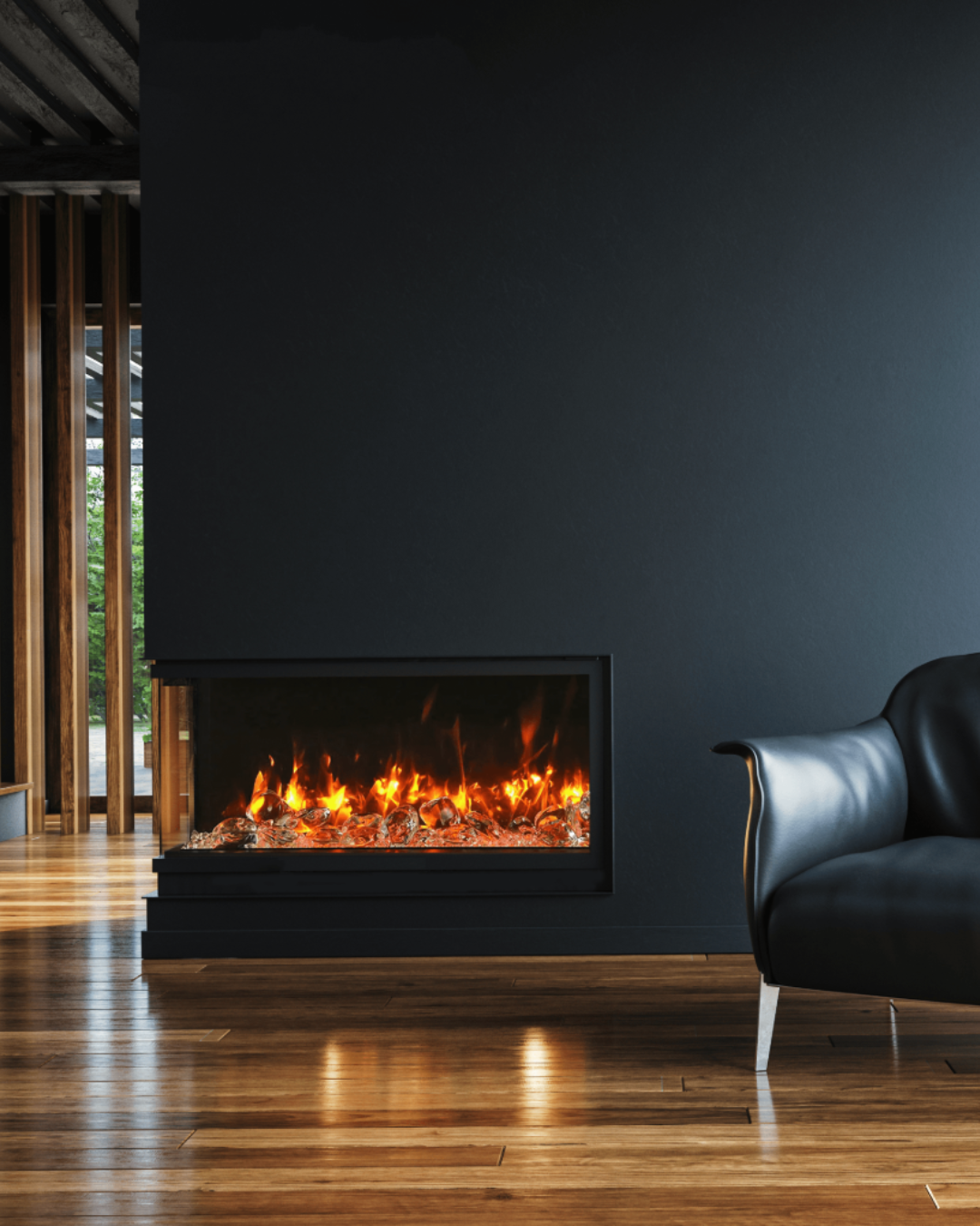 TRU-VIEW DEEP XT SMART 50-TRV-XT-XL (125 H) 3-glass fireplace