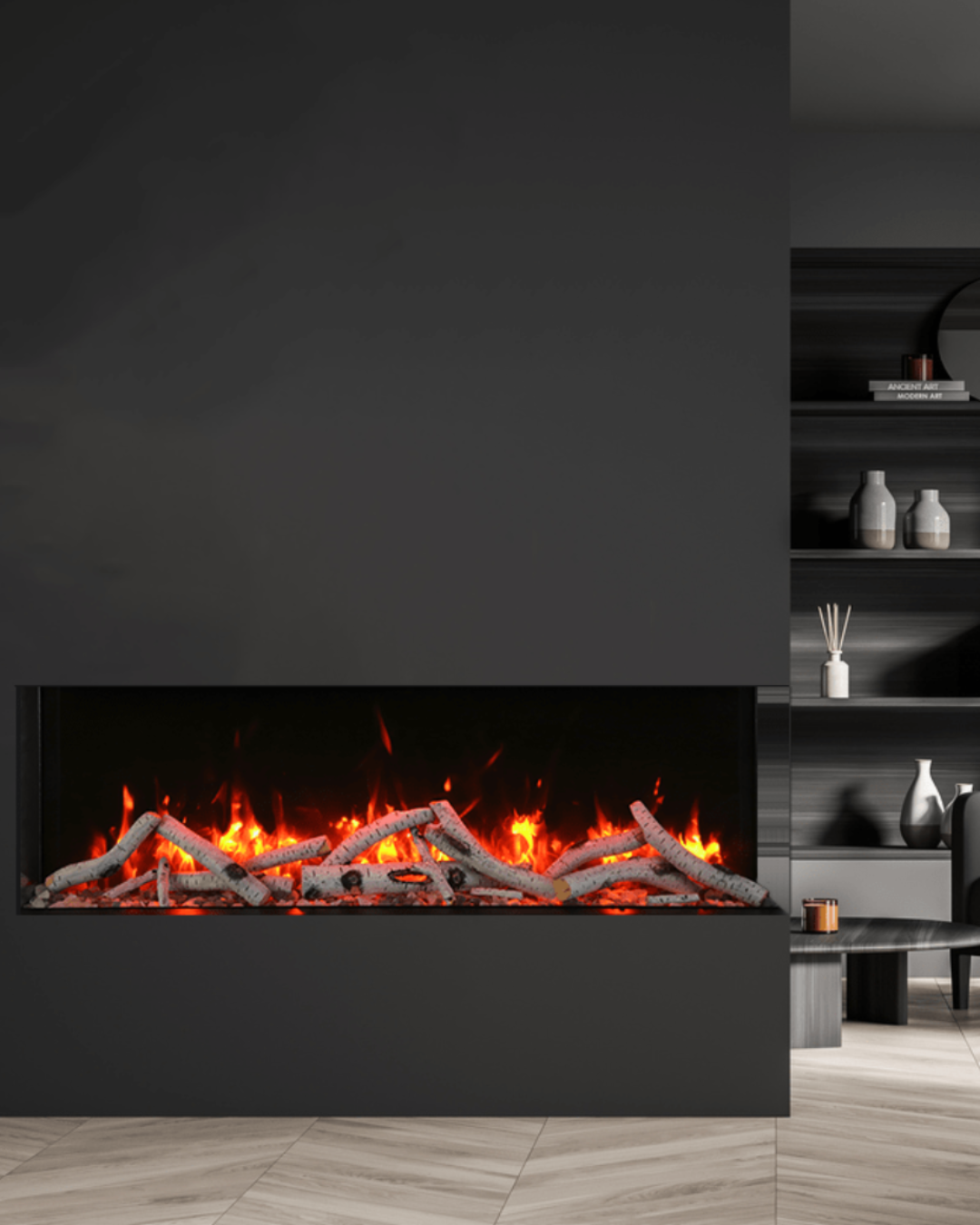 TRU-VIEW DEEP XT SMART 50-TRV-XT-XL (125 H) 3-glass fireplace